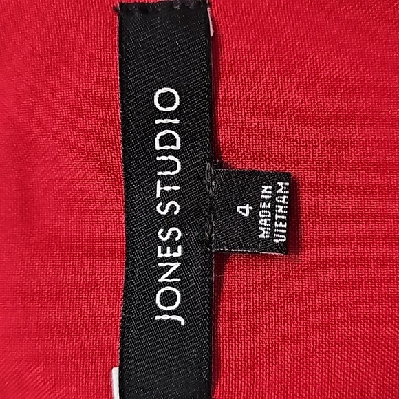 Jones Studio red sleeveless dress size 4 - Picture 4 of 4